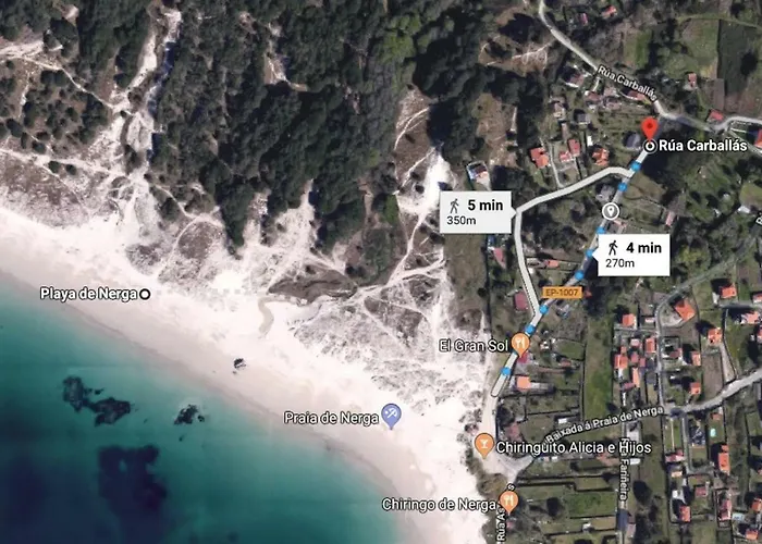 Casa De Rilo ,para 6/8 En La Playa De Nerga * Hio